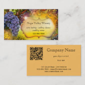ワイナリーまたはビニヤードQRコード名刺 名刺 (正面/裏面)