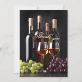 ワイナリーまたはヴィンヤードワ結婚インの写真 サンキューカード (正面)