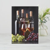 ワイナリーまたはヴィンヤードワ結婚インの写真 サンキューカード (スタンド正面)