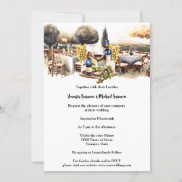 ワイナリーアルフレスコテーブル秋秋ブドウ園 招待状