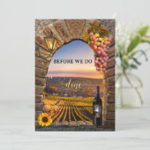 ワイナリーイタリアンヴィネヤードリハーサルディナー 招待状 (スタンド正面)