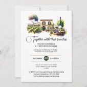 ワイナリーウォーターカラーワインファームヴィネヤードヴィラディナー 招待状 (正面)