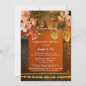 ワイナリーエレガントまたはヴィンヤードリハーサルディナー 招待状 (正面)