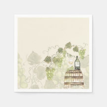 ワイナリーエレガントテーマカクテルナプキン