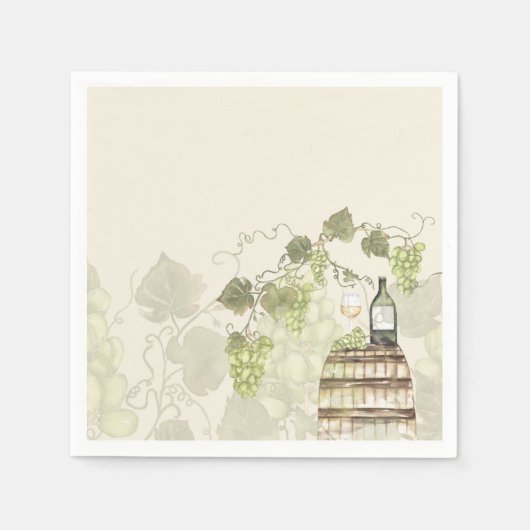 ワイナリーエレガントテーマカクテルナプキン スタンダードカクテルナプキン (正面)