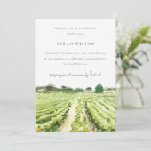 ワイナリーエレガントヴィネヤードany年誕生日招待状 サンキューカード (スタンド正面)