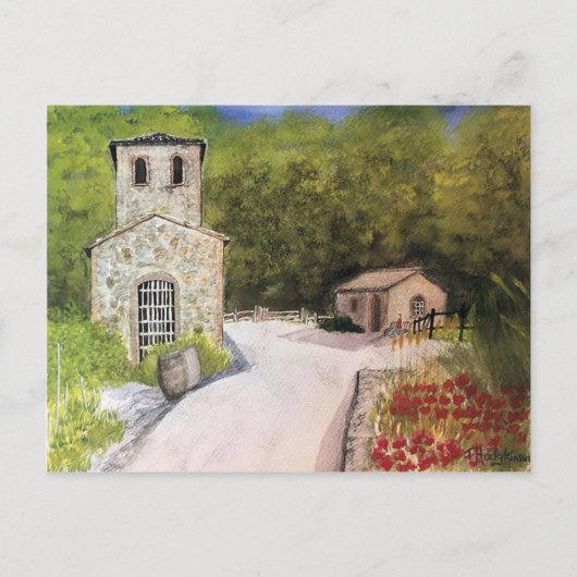 ワイナリーカリフォルニア郵便はがき ポストカード (正面)