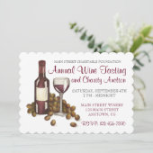 ワイナリーガラスボトルワインテイスティングカクテルパーティー 招待状 (スタンド正面)