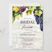 ワイナリーガーデン 夏のブライダルシャワー 招待状 (正面)