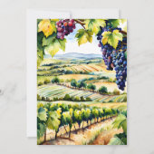 ワイナリーガーデン 夏のブライダルシャワー 招待状 (裏面)