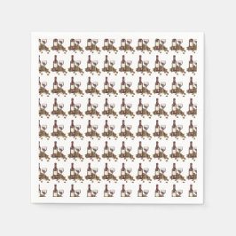 ワイナリーグラスボトル赤ワイン試飲ブドウ園 スタンダードカクテルナプキン