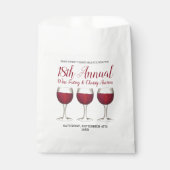 ワイナリーグラスボトル赤ワイン試飲ブドウ園 フェイバーバッグ (正面)