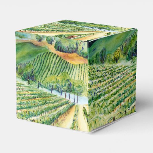 ワイナリーグレープビーズヴィネヤードパーティーカスタムギフトボックス フェイバーボックス (裏面サイド)