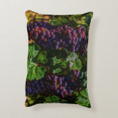 ワイナリーグレープフィン日当たりの良いトスカニーブドウ アクセントクッション (裏面(縦))