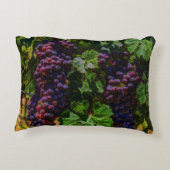 ワイナリーグレープフィン日当たりの良いトスカニーブドウ アクセントクッション (裏面)