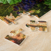 ワイナリーグレープフィン日当たりの良いトスカニーブドウ ジグソーパズル (側面)