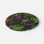 ワイナリーグレープフィン日当たりの良いトスカニーブドウ ペーパープレート (アングル)