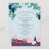 ワイナリーツアーバチェロレッテ 招待状 (正面/裏面)