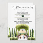 ワイナリーディナーリハーサルイタリアンアルフレスコダイニング 招待状 (正面/裏面)