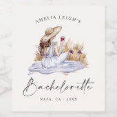 ワイナリーピクニックコテージバチェロレッテ週末 ワインラベル (シングルラベル)