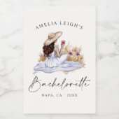 ワイナリーピクニックコテージバチェロレッテ週末 ワインラベル (シングルラベル)