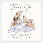 ワイナリーピクニックコテージバチェロレッテ スクエアシール (正面)