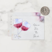 ワイナリーブライダルシャワー ノートカード (正面/裏面インサイチュ)