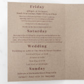 ワイナリーブルゴーニュリース結婚の撮影日程 三つ折り招待状 (内部最初)