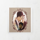 ワイナリーブルゴーニュリース結婚の撮影日程 三つ折り招待状 (カバー)