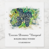 *~*ワイナリーワインセラーぶどうクラスタヴィンヤードAR21 ワインラベル (シングルラベル)