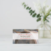ワイナリーワインバレル製造ビジネスカード 名刺 (スタンド正面)