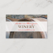 ワイナリーワインバレル製造ビジネスカード 名刺 (正面)