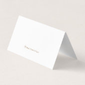 ワイナリーワインビジネス金ゴールドブドウサンキューカード 名刺 (裏面)