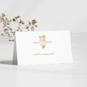 ワイナリーワインビジネス金ゴールドブドウサンキューカード 名刺