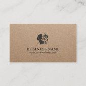 ワイナリーワインメーカーソムリエ素朴クラフトワイン 名刺 (正面)