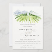 ワイナリーヴィネヤードマウンテンリハーサルディナー招待状 サンキューカード (正面)