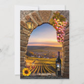 ワイナリーヴィネヤードリハーサルディナー招待状 招待状 (裏面)