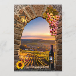 ワイナリーヴィネヤードリハーサルディナー招待状 招待状