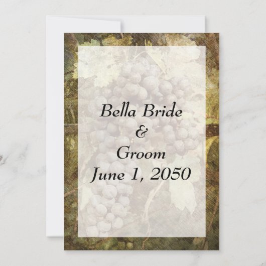 ワイナリーヴィネヤード結婚式招待状 招待状 (裏面)