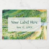 ワイナリーヴィネヤ絵画ードカスタムワインラベルアート スパークリングワインラベル (シングルラベル)