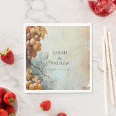 ワイナリーヴィン結婚ヤードエレガントの水色 スタンダードランチョンナプキン (インサイチュ)