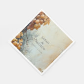 ワイナリーヴィン結婚ヤードエレガントの水色 スタンダードランチョンナプキン (角)