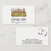 ワイナリー不動産 | ワインの汚れ 名刺 (正面/裏面)