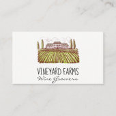 ワイナリー不動産 | ワインの汚れ 名刺 (正面)