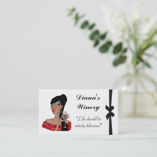 ワイナリー名刺 名刺 (スタンド正面)