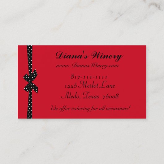 ワイナリー名刺 名刺 (裏面)