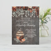 ワイナリー素朴フローラライツバースデーパーティー 招待状 (スタンド正面)