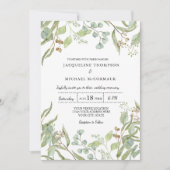 ワイナリー素朴ボホユーカリプトゥスグ結婚レナリー 招待状 (正面)