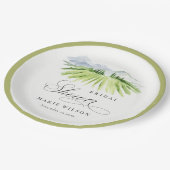 ワイナリー素朴ヴィネヤードマウンテンブライダルシャワー ペーパープレート (アングル)