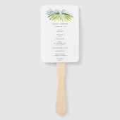 ワイナリー素朴ヴィネヤードマウンテン結婚式 プログラム ハンドファン (正面)